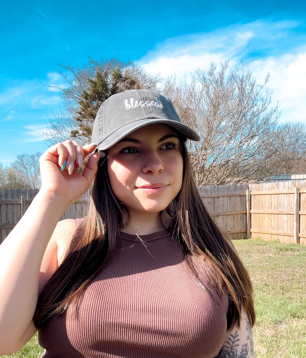 Blessed baseball cap - black